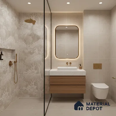 Tropical Wall Tile TL 09727 D  4 ft x 2 ft Vitrified Matte Finish - 9 mm (Sample)