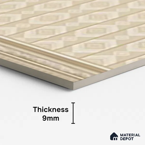Patterned Look Wall Tile TL 09727 4 ft x 2 ft Vitrified Matte Finish - 9 mm