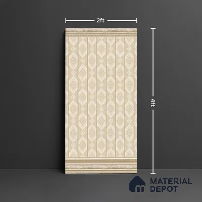 Patterned Look Wall Tile TL 09727  4 ft x 2 ft Vitrified Matte Finish - 9 mm