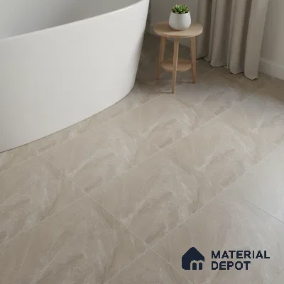 Marble Floor Tile TL 09731 D 24421 1 ft x 1 ft Brown Ceramic Matte Finish Floor Tile - 9 mm | Ideal for Bathroom