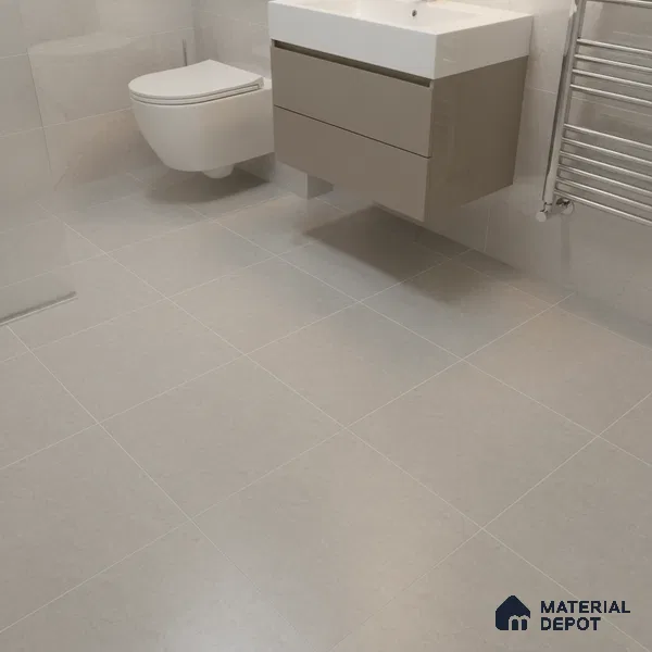 Marble Floor Tile TL 09735 D 25144 1 ft x 1 ft Grey Ceramic Matte Finish Floor Tile - 9 mm | Ideal for Bathroom