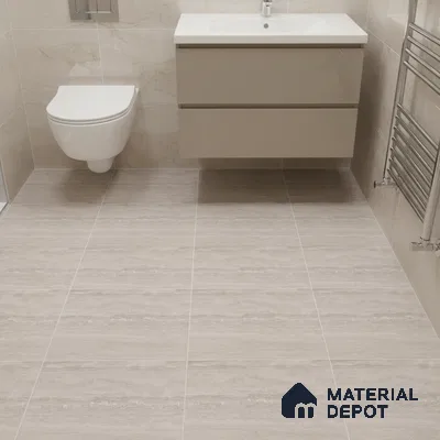 Stone Floor Tile TL 09738 D 25147 1 ft x 1 ft Brown Ceramic Matte Finish Floor Tile - 9 mm | Ideal for Bathroom