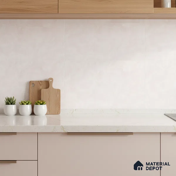 Cement Wall Tile TL 09750 2 ft x 1 ft Ceramic Glossy Finish Light Tile - 9 mm | Ideal for Bathroom, Kitchen