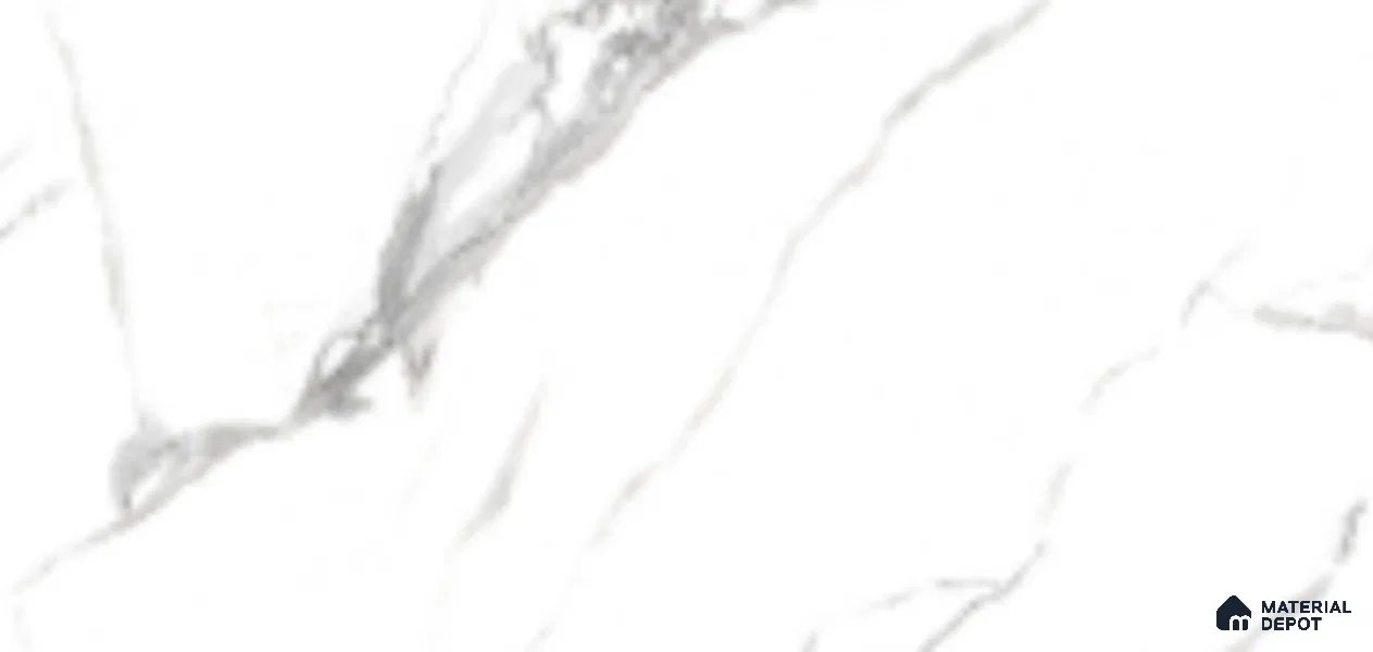 Marble Floor & Wall Tile TL 09753 Superimo Bianco Gluv 5 ft x 3 ft Matte Finish Vitrified Large Format Tile - 9 mm | 4 Random Design | Suitable For Living Room, Bedroom, Dining Area