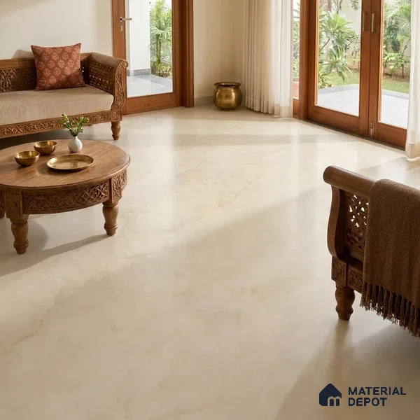 TL 09774 C Crema Venice 6 ft x 4 ft Matte Finish Vitrified Floor & Wall Tile - 9 mm | Adhesive and Spacers Must be Used During Installation