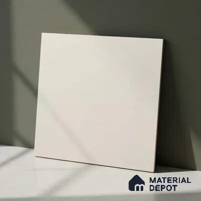 Plain Wall & Floor Tile TL 09775 Dove Grey 2 ft x 2 ft Matte Finish Vitrified Tile - 9 mm | Suitable For Living Room, Kitchen, Bathroom
