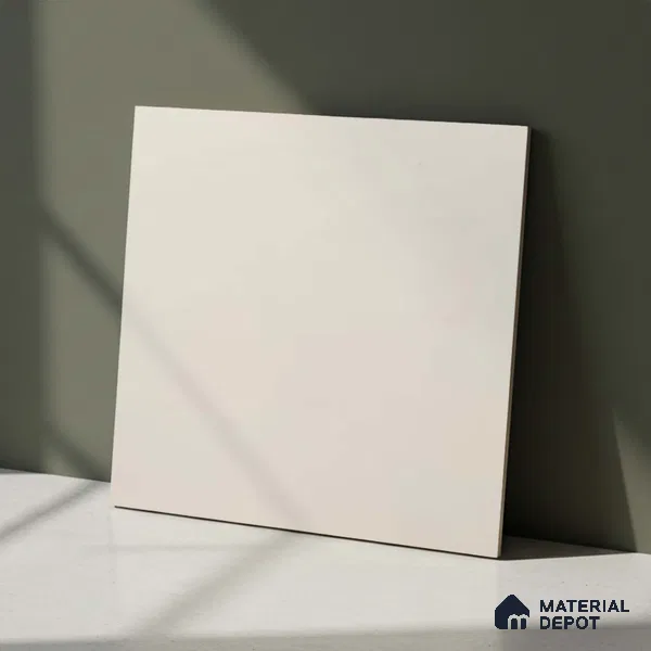 Plain Wall & Floor Tile TL 09775 Dove Grey 2 ft x 2 ft Matte Finish Vitrified Tile - 9 mm | Suitable For Living Room, Kitchen, Bathroom