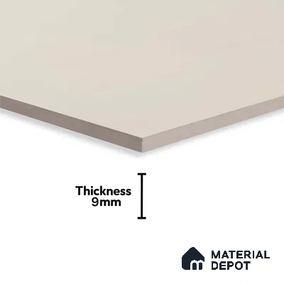 Plain Wall & Floor Tile TL 09775 Dove Grey 2 ft x 2 ft Matte Finish Vitrified Tile - 9 mm | Suitable For Living Room, Kitchen, Bathroom