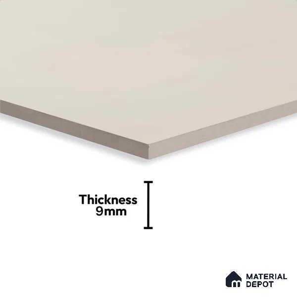 Plain Wall & Floor Tile TL 09775 Dove Grey 2 ft x 2 ft Matte Finish Vitrified Tile - 9 mm | Suitable For Living Room, Kitchen, Bathroom