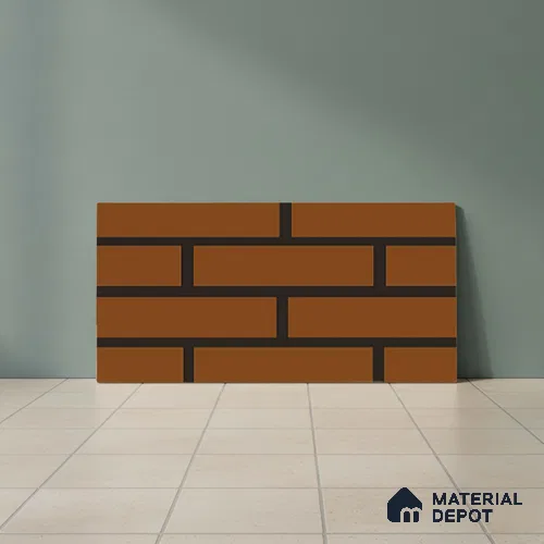 Brick Wall Tile Alloy P-150 TL 09777 2 ft x 1 ft Matte Finish Ceramic Tile - 9 mm