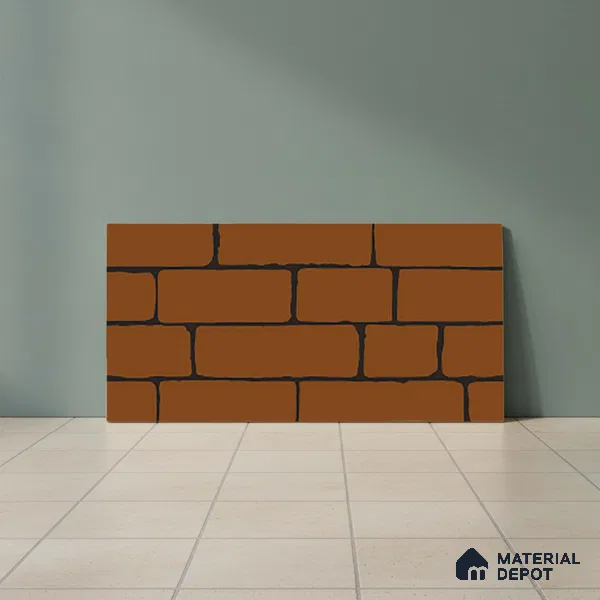 Stone Look Orange Alloy P-11 TL 09779 2 ft x 1 ft Matte Finish Ceramic Wall Tile - 9 mm
