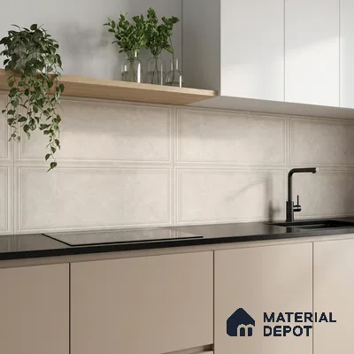 Plain Look 31659-D TL 09781 B 2 ft x 1 ft Matte Finish Ceramic Wall Tile - 9 mm