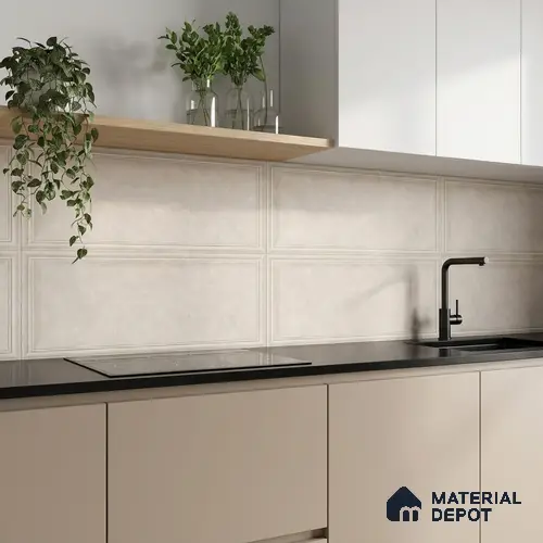Plain Look 31659-D TL 09781 B 2 ft x 1 ft Matte Finish Ceramic Wall Tile - 9 mm