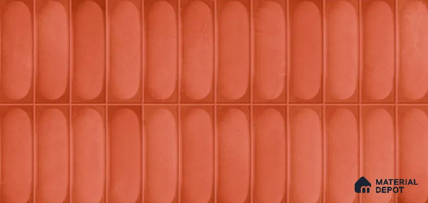 Faux Subway Look Cuba Red TL 09785 E 2 ft x 1 ft Glossy Finish Ceramic Wall Tile - 9 mm