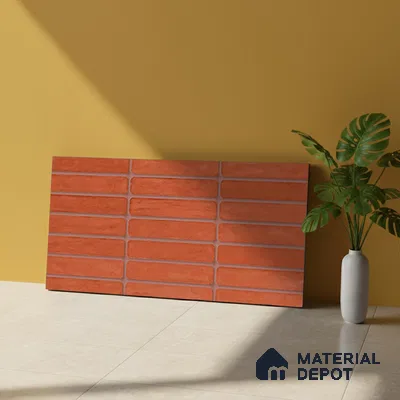 Subway Look Gama Red TL 09787 D 2 ft x 1 ft Matte Finish Ceramic Wall Tile - 9 mm | Please Expect a Slight Variation of Pattern