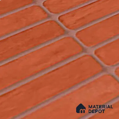 Subway Look Gama Red TL 09787 D 2 ft x 1 ft Matte Finish Ceramic Wall Tile - 9 mm | Please Expect a Slight Variation of Pattern