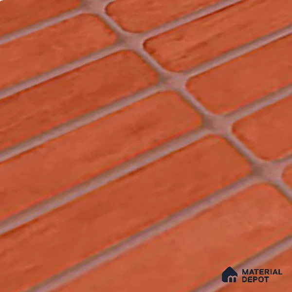 Subway Look Gama Red TL 09787 D 2 ft x 1 ft Matte Finish Ceramic Wall Tile - 9 mm | Please Expect a Slight Variation of Pattern