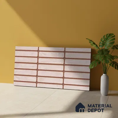Subway Look Gama Beige TL 09787 2 ft x 1 ft Matte Finish Ceramic Wall Tile - 9 mm | Please Expect a Slight Variation of Pattern