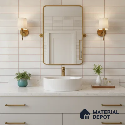 Faux Subway Look Luxuria White R1 TL 09789 E 2 ft x 1 ft Glossy Finish Ceramic Wall Tile - 9 mm