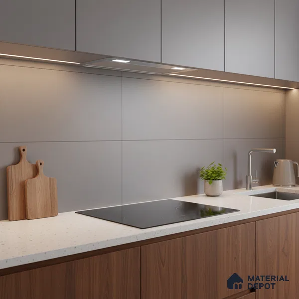 Plain Look Matt Grey TL 09790 D 2 ft x 1 ft Matte Finish Ceramic Wall Tile - 9 mm