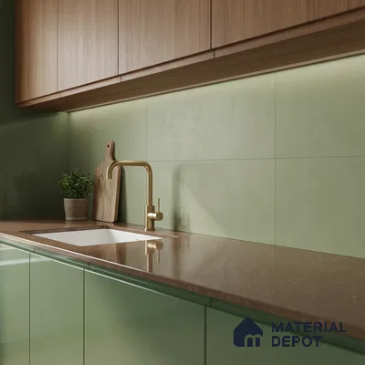 Plain Look Matt Mint TL 09790 E 2 ft x 1 ft Matte Finish Ceramic Wall Tile - 9 mm