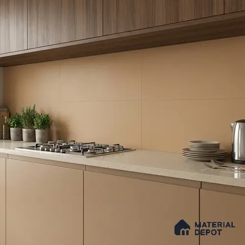 Plain Look Matt Cream TL 09790 2 ft x 1 ft Matte Finish Ceramic Wall Tile - 9 mm