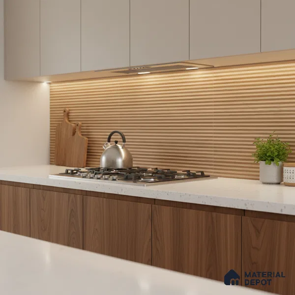 Wooden Punch Wall Tile 31605 HL 3 (P-135) TL 09791 2 ft x 1 ft Matte Finish Ceramic Tile - 9 mm