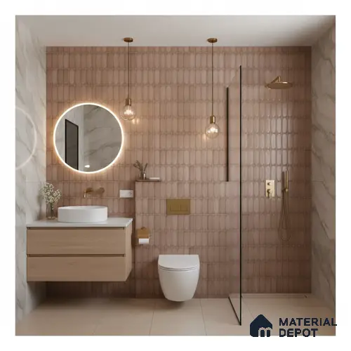 Faux Subway Look Luna Brown TL 09792 B 2 ft x 1 ft Matte Finish Ceramic Wall Tile - 9 mm