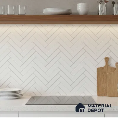 Faux Subway Look 22102 HL 1 TL 09794 2 ft x 1 ft Glossy Finish Ceramic Wall Tile - 9 mm