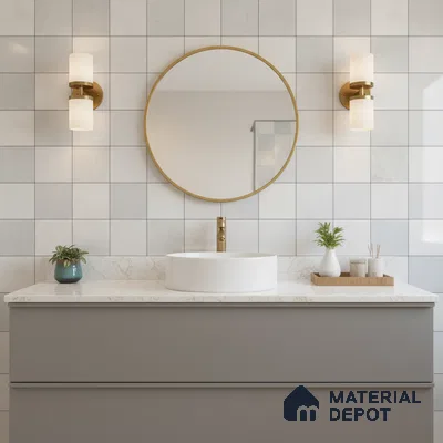 Faux Subway Look 22191-L TL 09795 2 ft x 1 ft Glossy Finish Ceramic Wall Tile - 9 mm