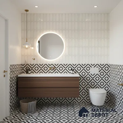 Faux Subway Look 22250 HL 2 TL 09796 C 2 ft x 1 ft Glossy Finish Ceramic Wall Tile - 9 mm