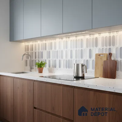 Faux Subway Look 31644 HL 1 TL 09797 B 2 ft x 1 ft Matte Finish Ceramic Wall Tile - 9 mm