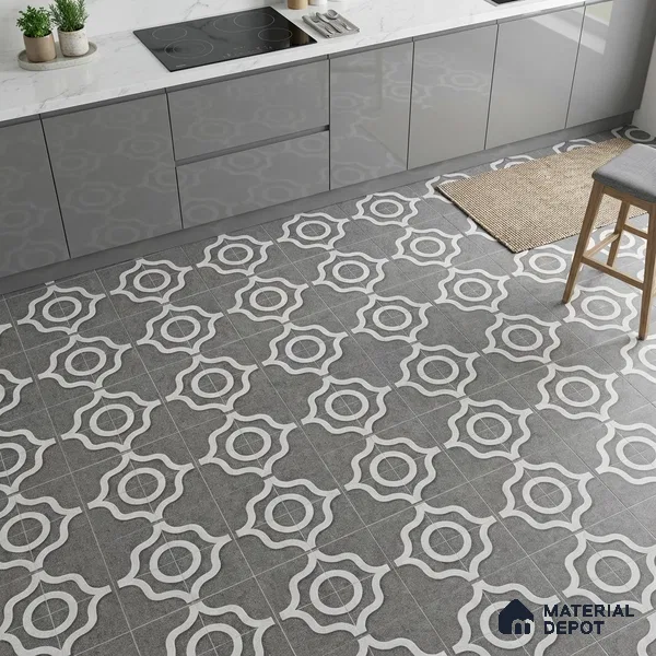 Faux Mosaic Wall & Floor Tile TL 09801 B 2 ft x 2 ft Vitrified Matte Finish Tile - 9 mm | Ideal for Living Room, Bedroom, Bathroom, Kitchen