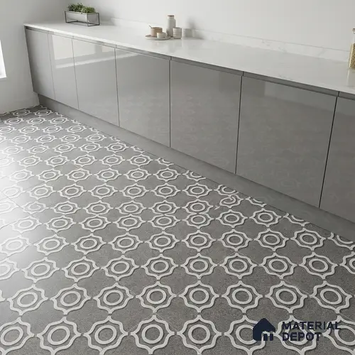Faux Mosaic Wall & Floor Tile TL 09801 B  2 ft x 2 ft  Vitrified Matte Finish Tile - 9 mm | Ideal for Living Room, Bedroom, Bathroom, Kitchen