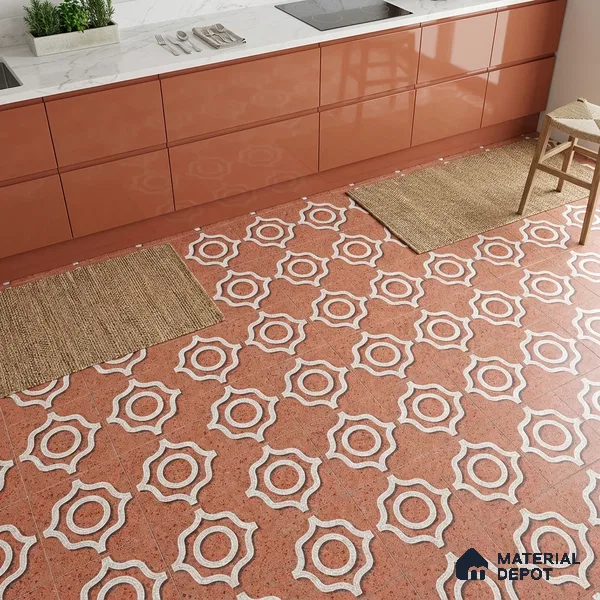 Faux Mosaic Wall & Floor Tile TL 09801  2 ft x 2 ft  Vitrified Matte Finish Tile - 9 mm | Ideal for Living Room, Bedroom, Bathroom, Kitchen