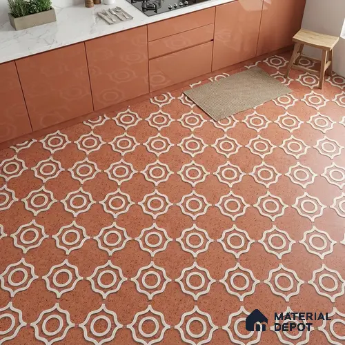 Faux Mosaic Wall & Floor Tile TL 09801 2 ft x 2 ft Vitrified Matte Finish Tile - 9 mm | Ideal for Living Room, Bedroom, Bathroom, Kitchen