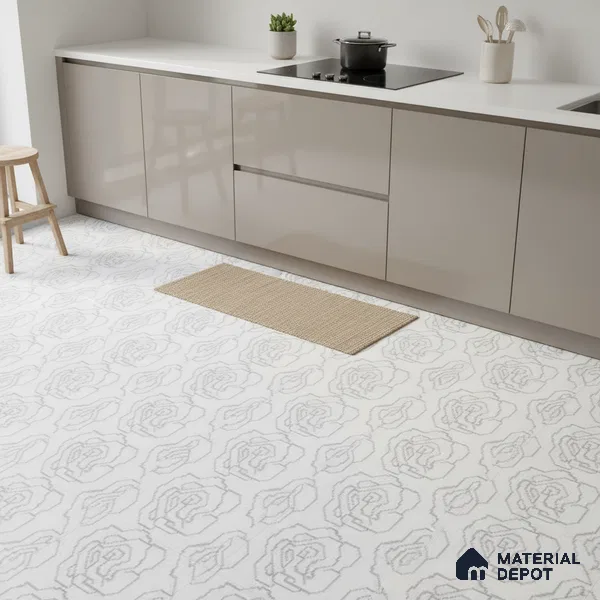 Moroccan Floor & Wall Tile TL 09803 B 2 ft x 2 ft Vitrified Matte Finish Tile - 9 mm | Suitable For Kitchen, Accent/Feature Wall, Dining Area | Please Expect a Slight Variation of Pattern