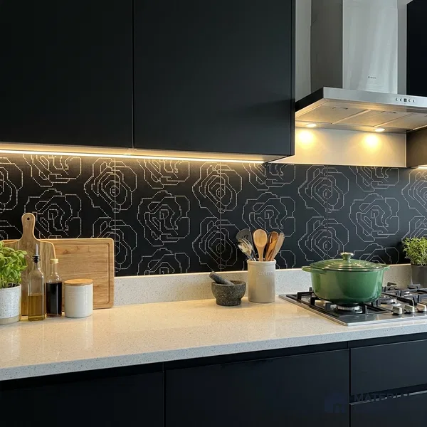 Moroccan Floor & Wall Tile TL 09803 2 ft x 2 ft Vitrified Matte Finish Tile - 9 mm | Suitable For Kitchen, Accent/Feature Wall, Dining Area | Please Expect a Slight Variation of Pattern