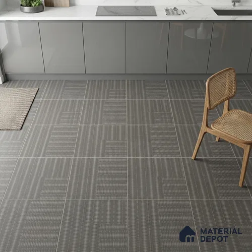 Patterned Wall & Floor Tile TL 09807  2 ft x 2 ft  Vitrified Matte Finish Tile - 9 mm | Ideal for Living Room, Bedroom, Bathroom, Kitchen | Please Expect a Slight Variation of Pattern