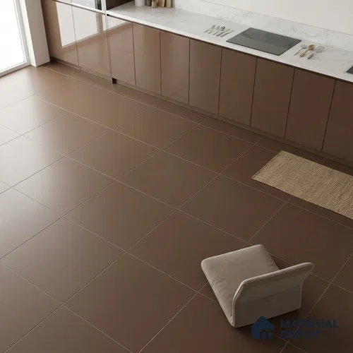 Patterned Floor & Wall Tile TL 09808  2 ft x 2 ft Brown Vitrified Matte Finish Tile - 9 mm | Ideal for Living Room, Bedroom, Bathroom | Please Expect a Slight Variation of Pattern