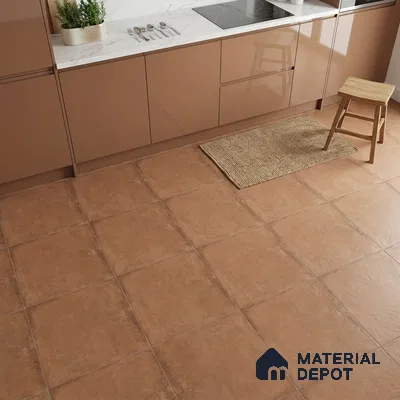 Stone Floor & Wall Tile TL 09811  2 ft x 2 ft Brown Vitrified Matte Finish Tile - 9 mm | Ideal for Living Room, Bedroom, Bathroom, Kitchen (Sample)