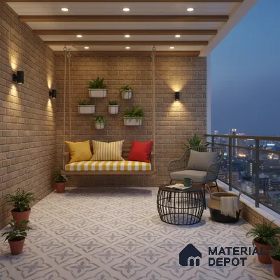 Moroccan Floor & Wall Tile TL 09819 B  2 ft x 2 ft White Vitrified Matte Finish Tile - 9 mm | Suitable For Kitchen, Bathroom, Dining Area | Please Expect a Slight Variation of Pattern