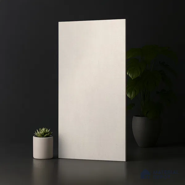 Plain Wall & Floor Tile TL 09923 B Cream 4 ft x 2 ft Matte Finish Vitrified Tile - 9 mm | Suitable For Living Room, Bedroom, Kitchen
