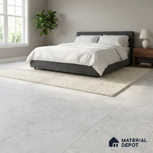 Cement Wall & Floor Tile TL 09926 Grey 4 ft x 2 ft Matte Finish Vitrified Tile - 9 mm | Suitable For Living Room, Bedroom, Kitchen
