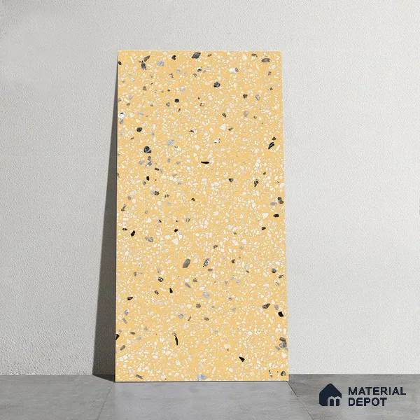 Terrazzo Wall & Floor Tile TL 09929 C 4 ft x 2 ft Beige Vitrified Matte Finish Tile - 9 mm | Ideal for Living Room, Bedroom, Bathroom, Kitchen
