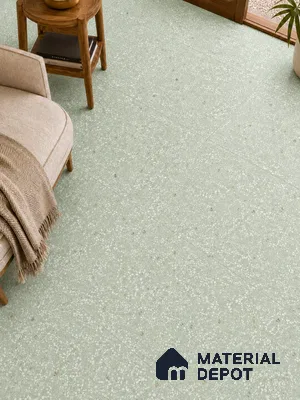 Terrazzo Wall & Floor Tile TL 09929 G 4 ft x 2 ft Green Vitrified Matte Finish Tile - 9 mm | Ideal for Living Room, Bedroom, Bathroom, Kitchen