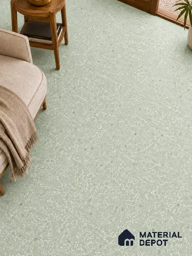 Terrazzo Wall & Floor Tile TL 09929 G 4 ft x 2 ft Green Vitrified Matte Finish Tile - 9 mm | Ideal for Living Room, Bedroom, Bathroom, Kitchen