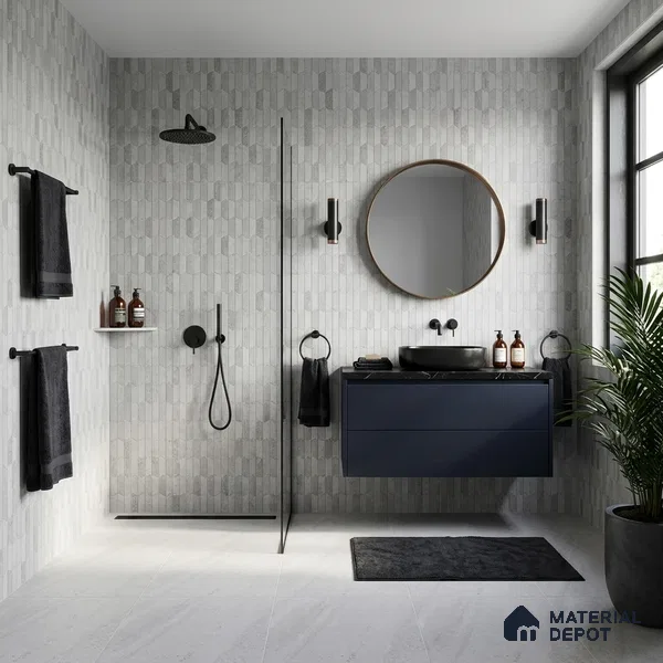 Highlighter Wall Tile TL 09933 4 ft x 2 ft Grey Vitrified Matte Finish Tile - 9 mm | Suitable For Bathroom, Accent/Feature Wall, Dining Area
