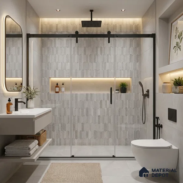 Highlighter Wall Tile TL 09933 4 ft x 2 ft Grey Vitrified Matte Finish Tile - 9 mm | Suitable For Bathroom, Accent/Feature Wall, Dining Area