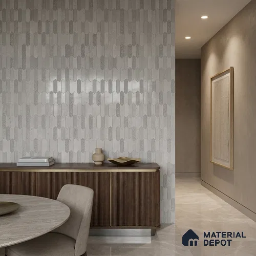 Highlighter Wall Tile TL 09933 4 ft x 2 ft Grey Vitrified Matte Finish Tile - 9 mm | Suitable For Bathroom, Accent/Feature Wall, Dining Area